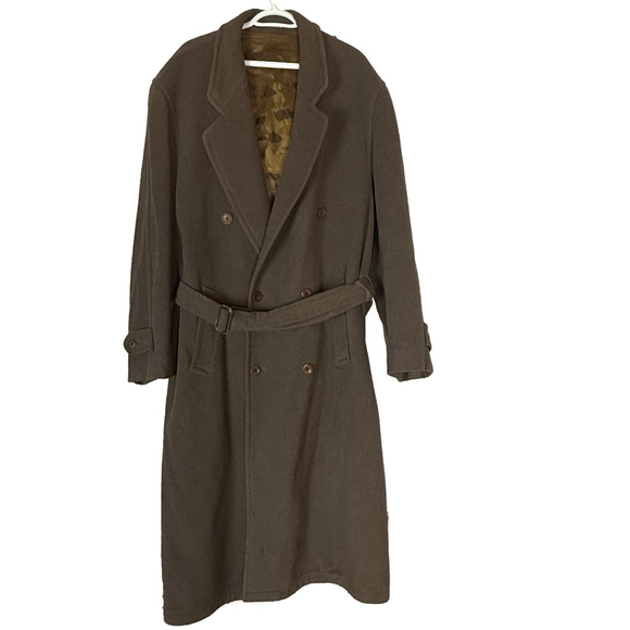 Vintage Steinbock Tyrol Wool Blend Classic Brown Overcoat - Picture 2 of 16